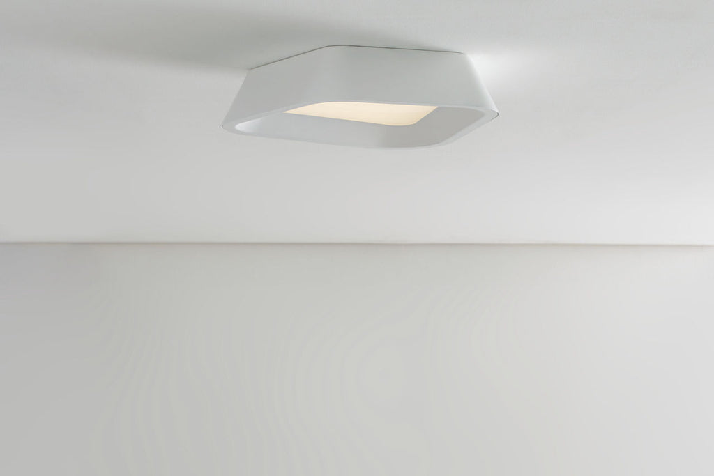 Rhonan Flush Mount matte White / White LED 3000K 90 CRI90 cri 3000k 120v