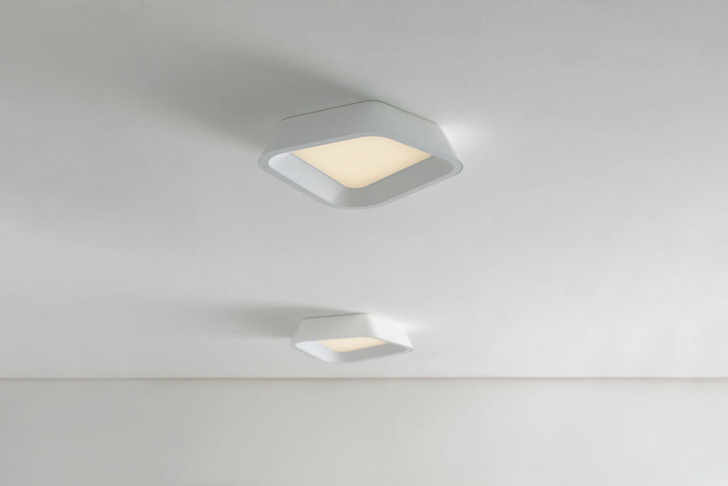 Rhonan Flush Mount matte White / White LED 3000K 90 CRI90 cri 3000k 120v