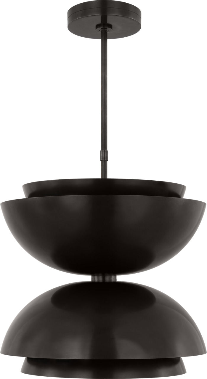 Shanti Large Double Pendant dark Bronze 2700K 90 CRI