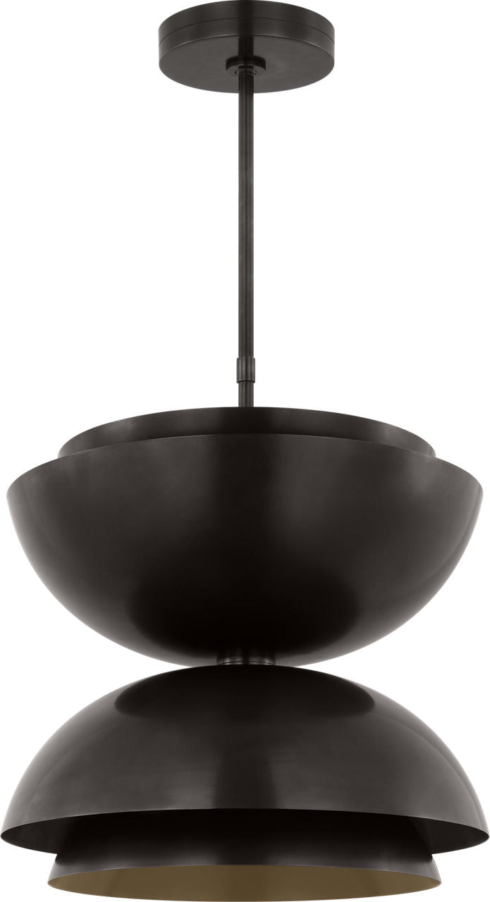 Shanti Large Double Pendant dark Bronze 2700K 90 CRI