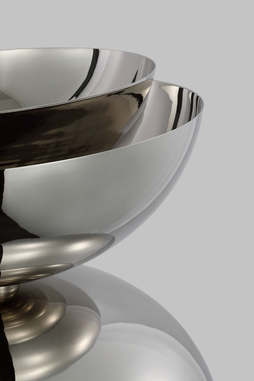 Shanti Large Double Pendant polished nickel 2700K 90 CRI
