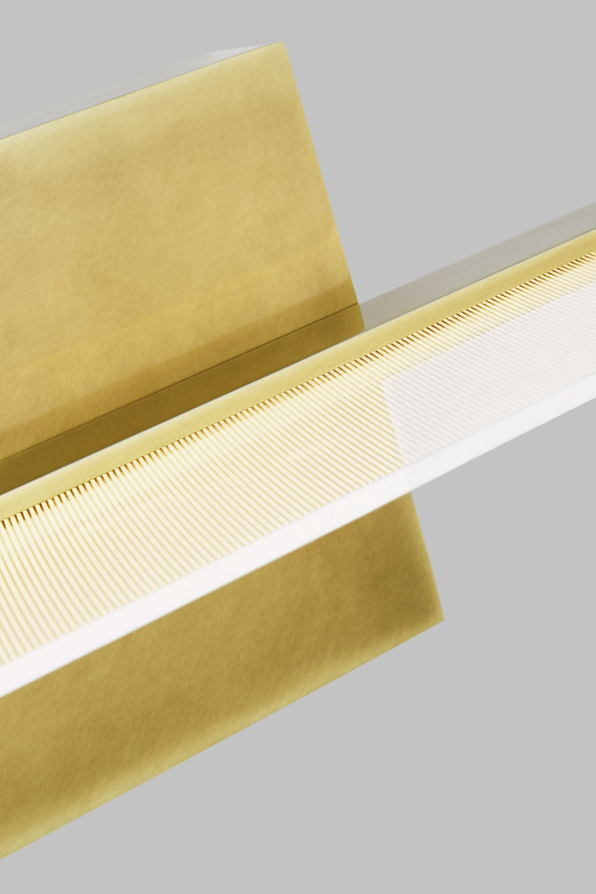 Span 36 Bath Direct/Indirect Plated Brass LED 90 CRI 3000K 120V