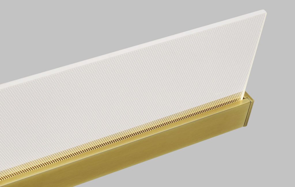 Span 36 Bath Direct/Indirect Plated Brass LED 90 CRI 3000K 120V
