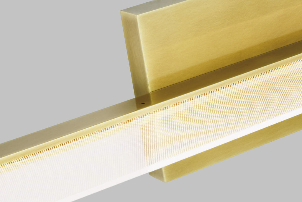Span 48 Bath Direct/Indirect plated brass 3000K 90 CRI integrated led 90 cri 3000k 120v