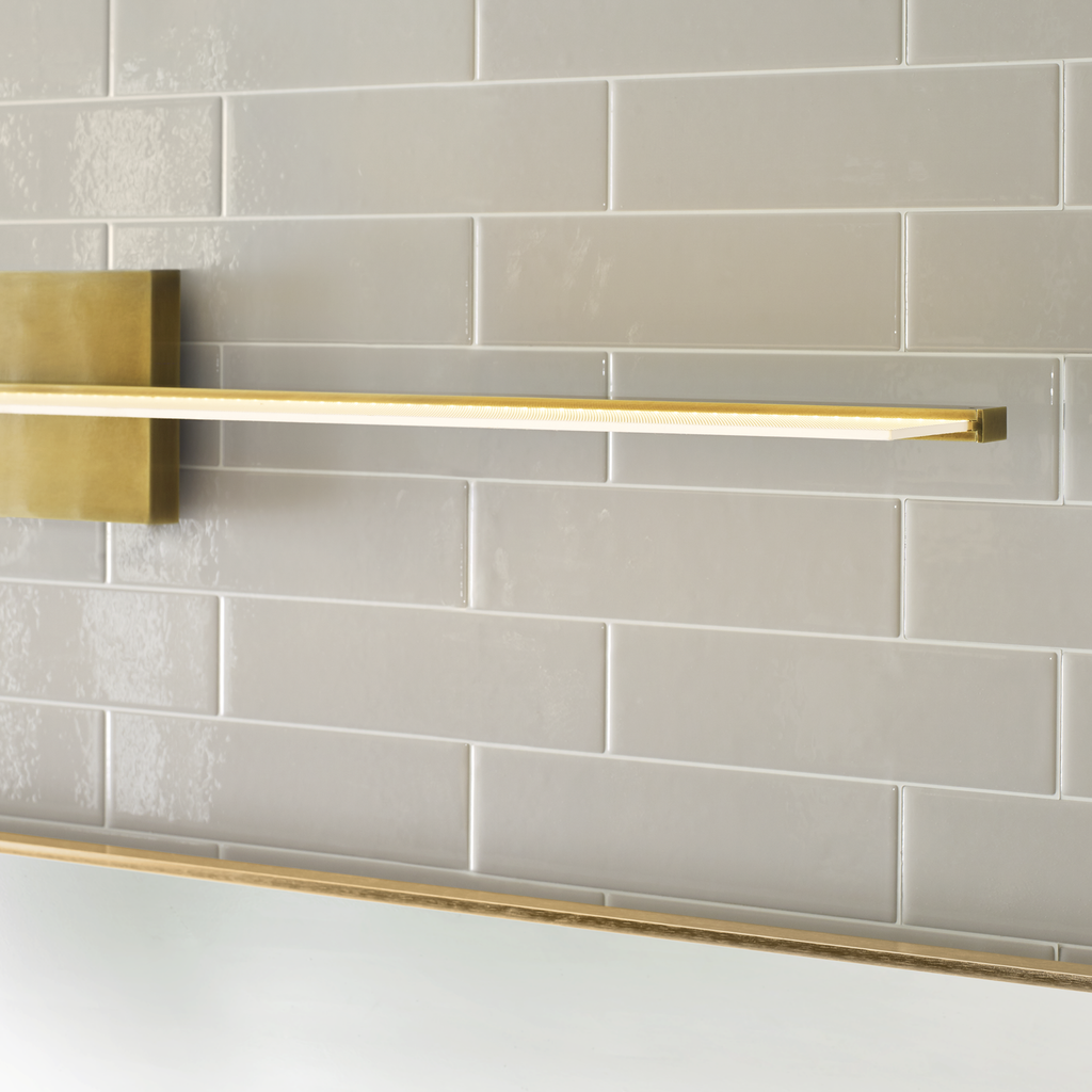 Span 48 Bath Direct/Indirect plated brass 3000K 90 CRI integrated led 90 cri 3000k 120v