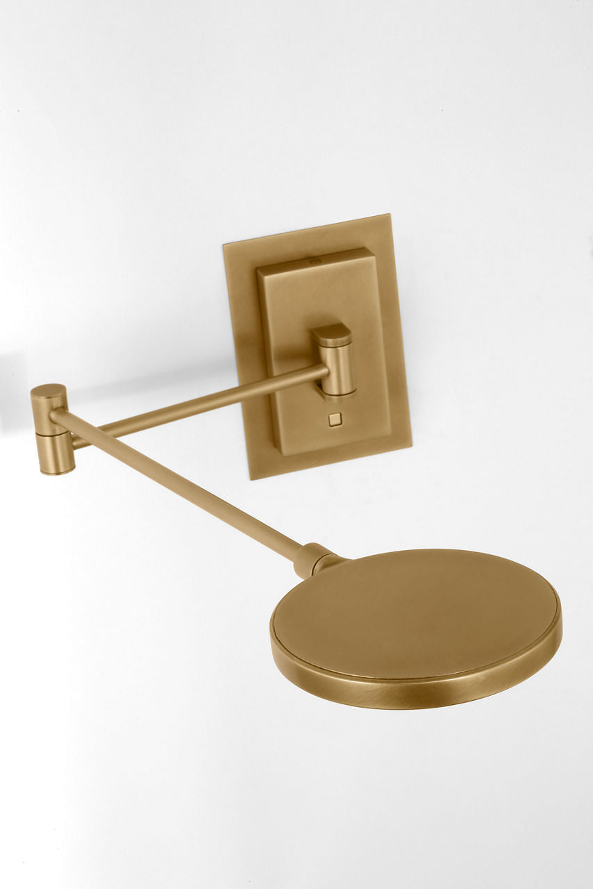 Spectica Small Task Sconce Plated Brass 3000K 90 CRI