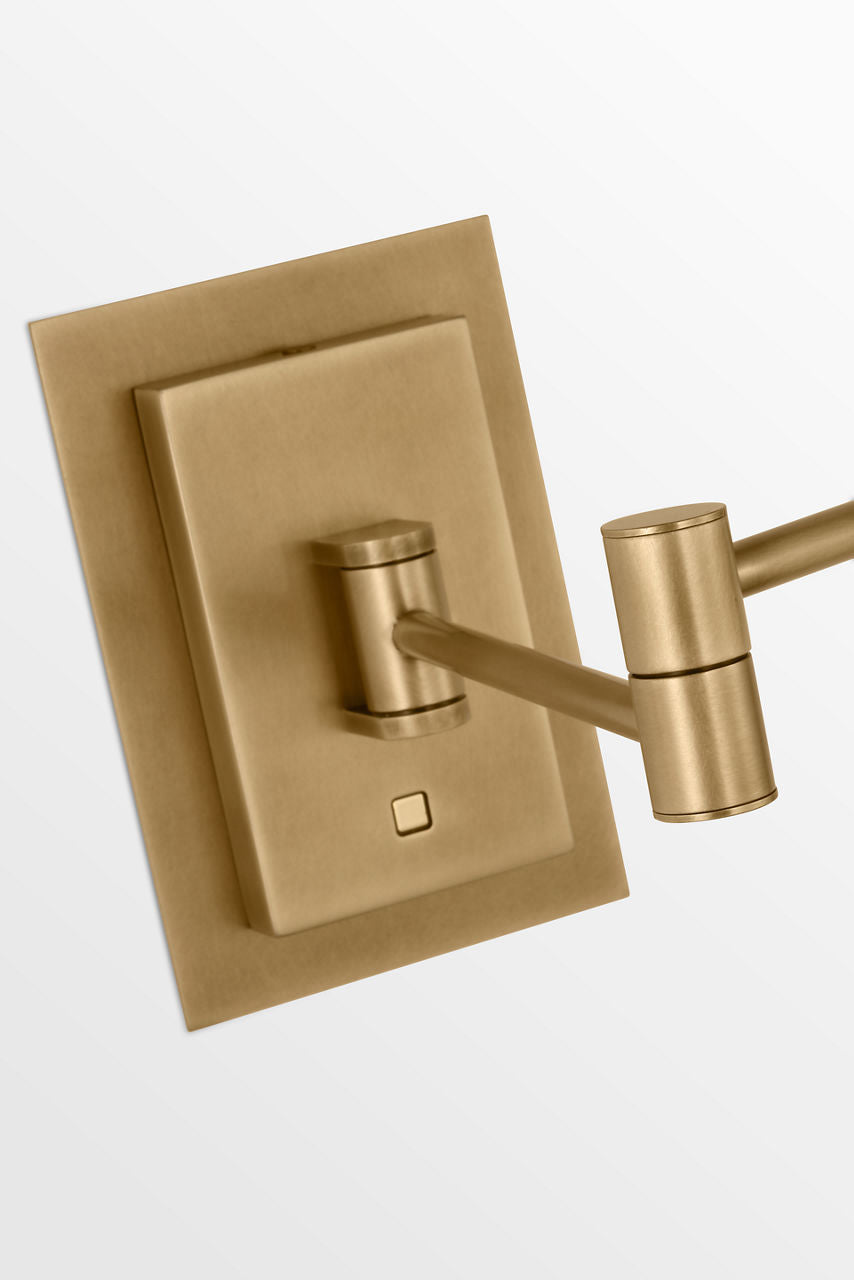 Spectica Small Task Sconce Plated Brass 3000K 90 CRI