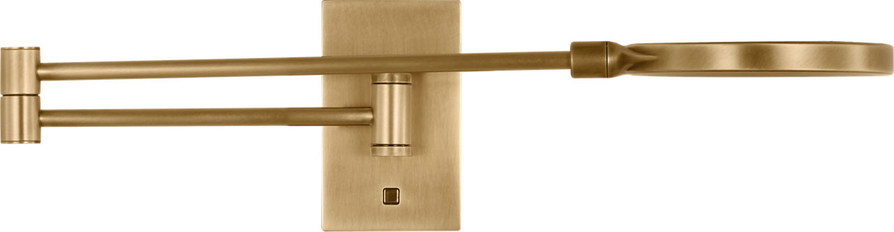 Spectica Small Task Sconce Plated Brass 3000K 90 CRI