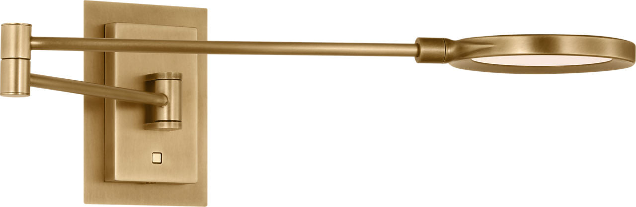 Spectica Small Task Sconce Plated Brass 3000K 90 CRI