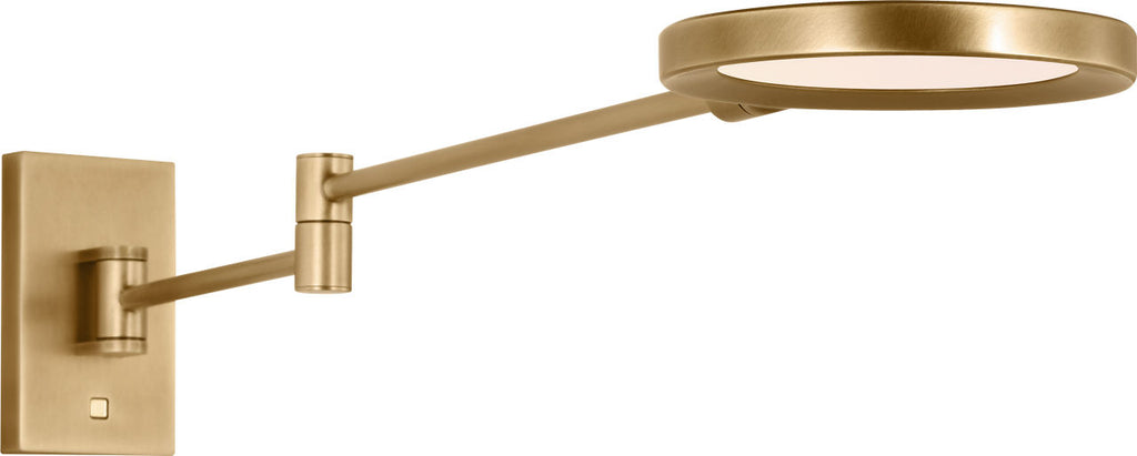 Spectica Small Task Sconce Plated Brass 3000K 90 CRI