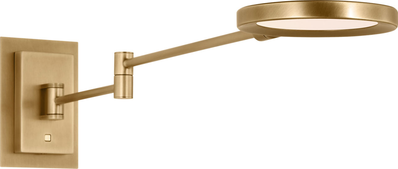 Spectica Small Task Sconce Plated Brass 3000K 90 CRI