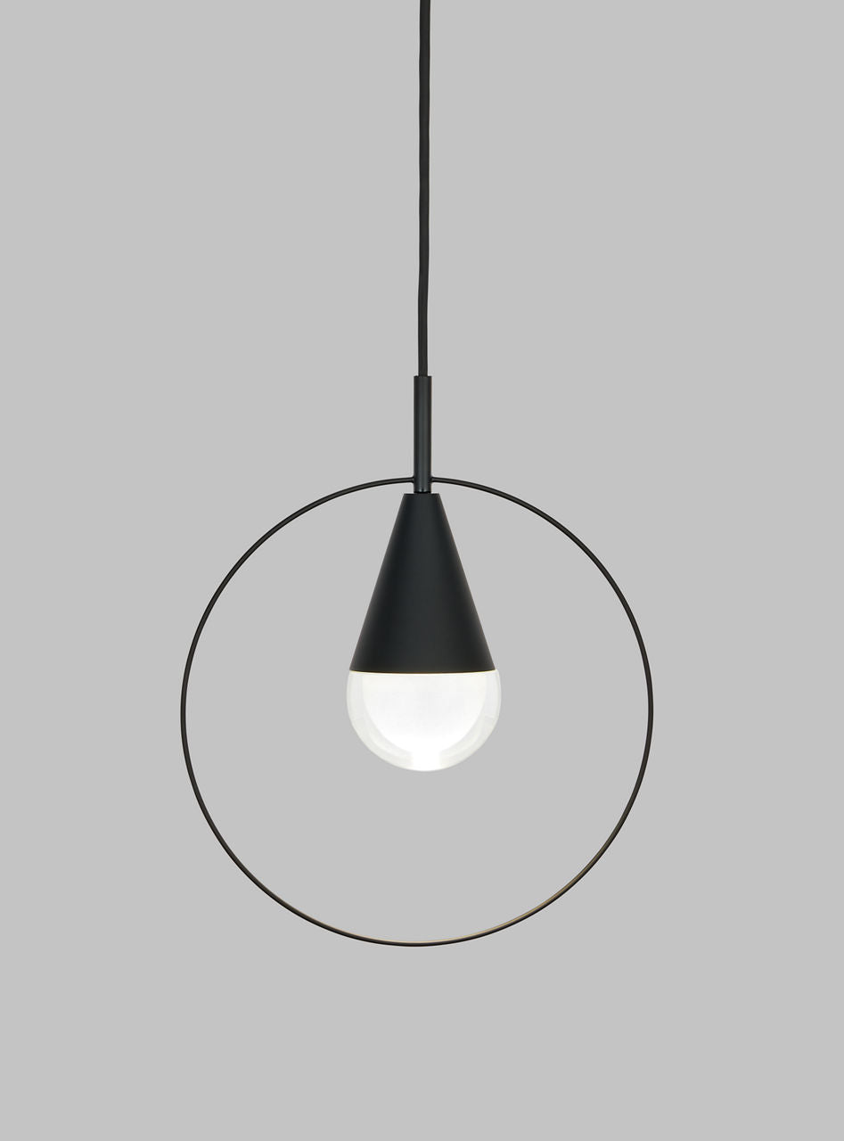 Cupola Port Alone Pendant 1 Light Port Alone Nightshade Black 3000K 90 CRI integrated led 90 cri 3000k 120v-277v unv