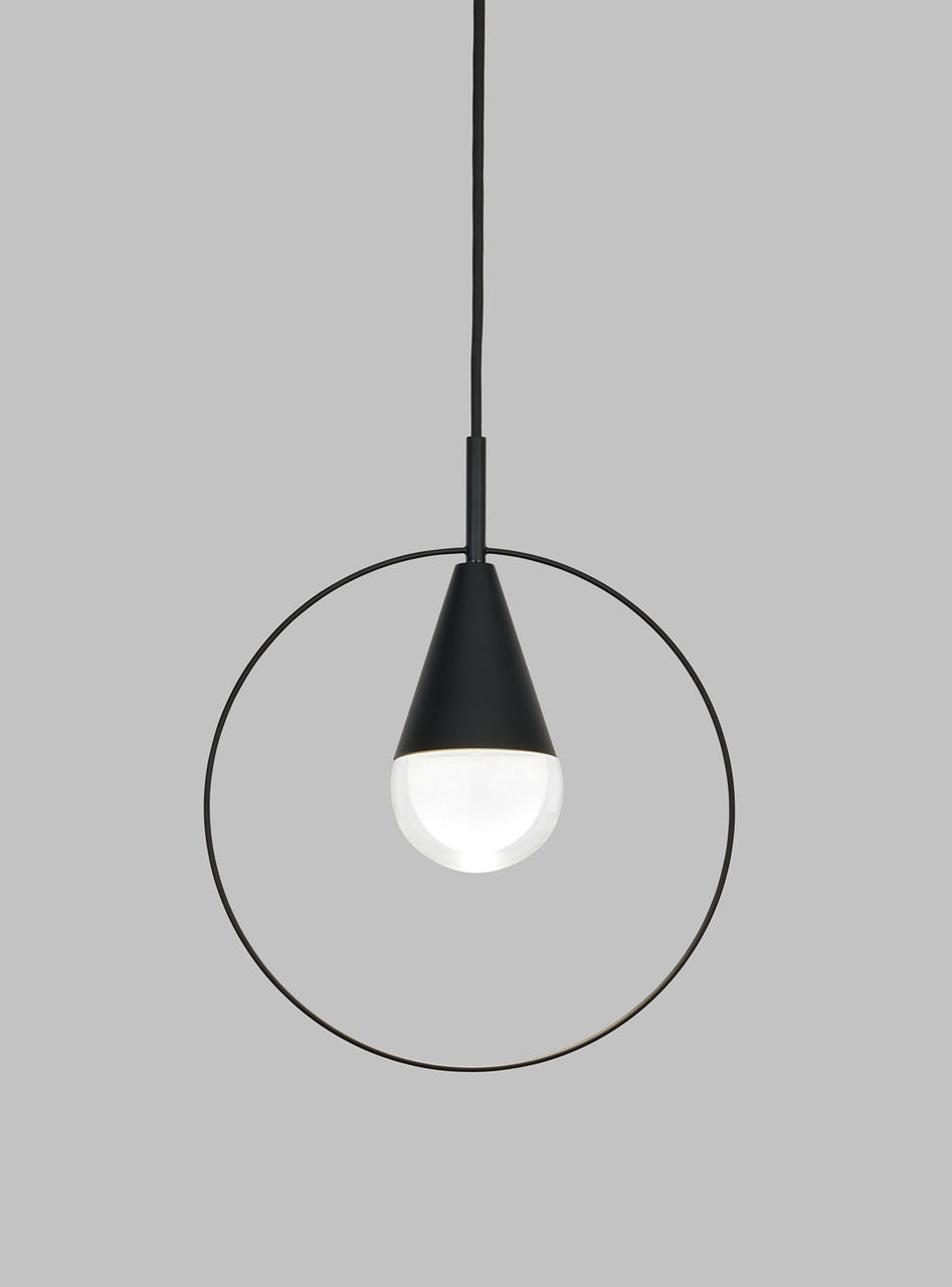 Cupola Port Alone Pendant 1 Light Port Alone Nightshade Black 3000K 90 CRI integrated led 90 cri 3000k 120v-277v unv