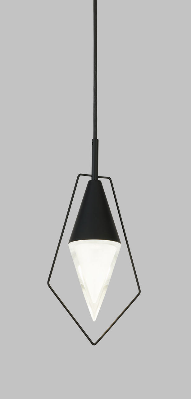 Trellis Pentagon Pendant Accs Pentagon Nightshade Black