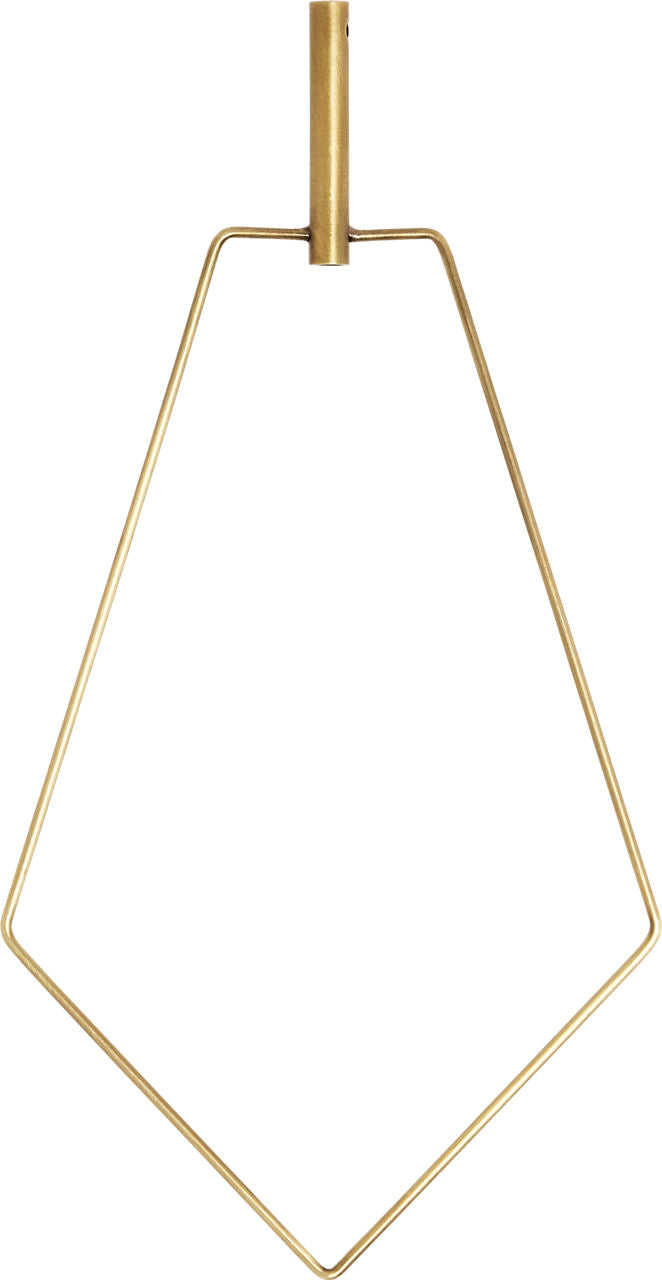 Trellis Pentagon Pendant Accs Pentagon Natural Brass