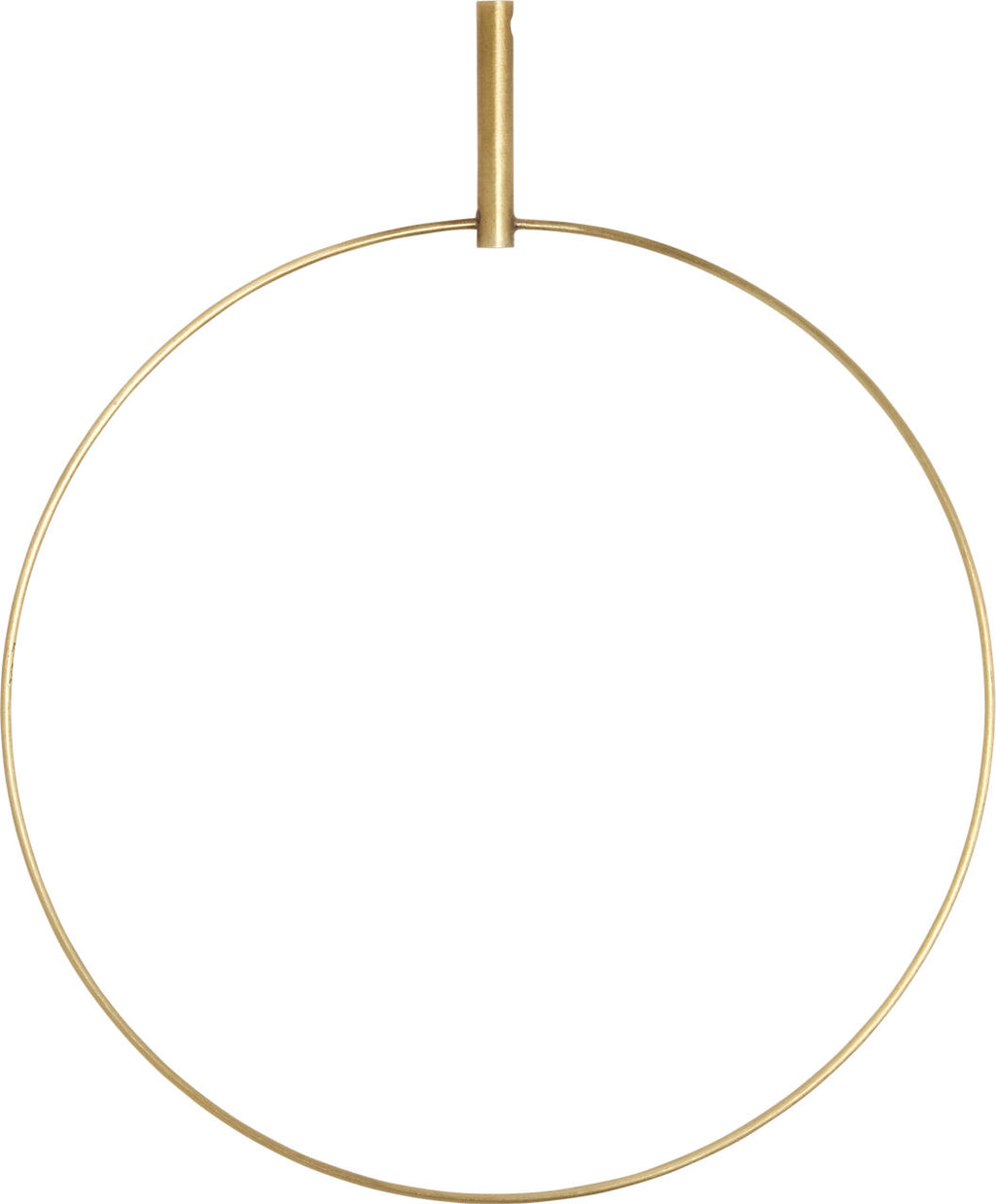 Trellis Round Pendant Accs Round Natural Brass