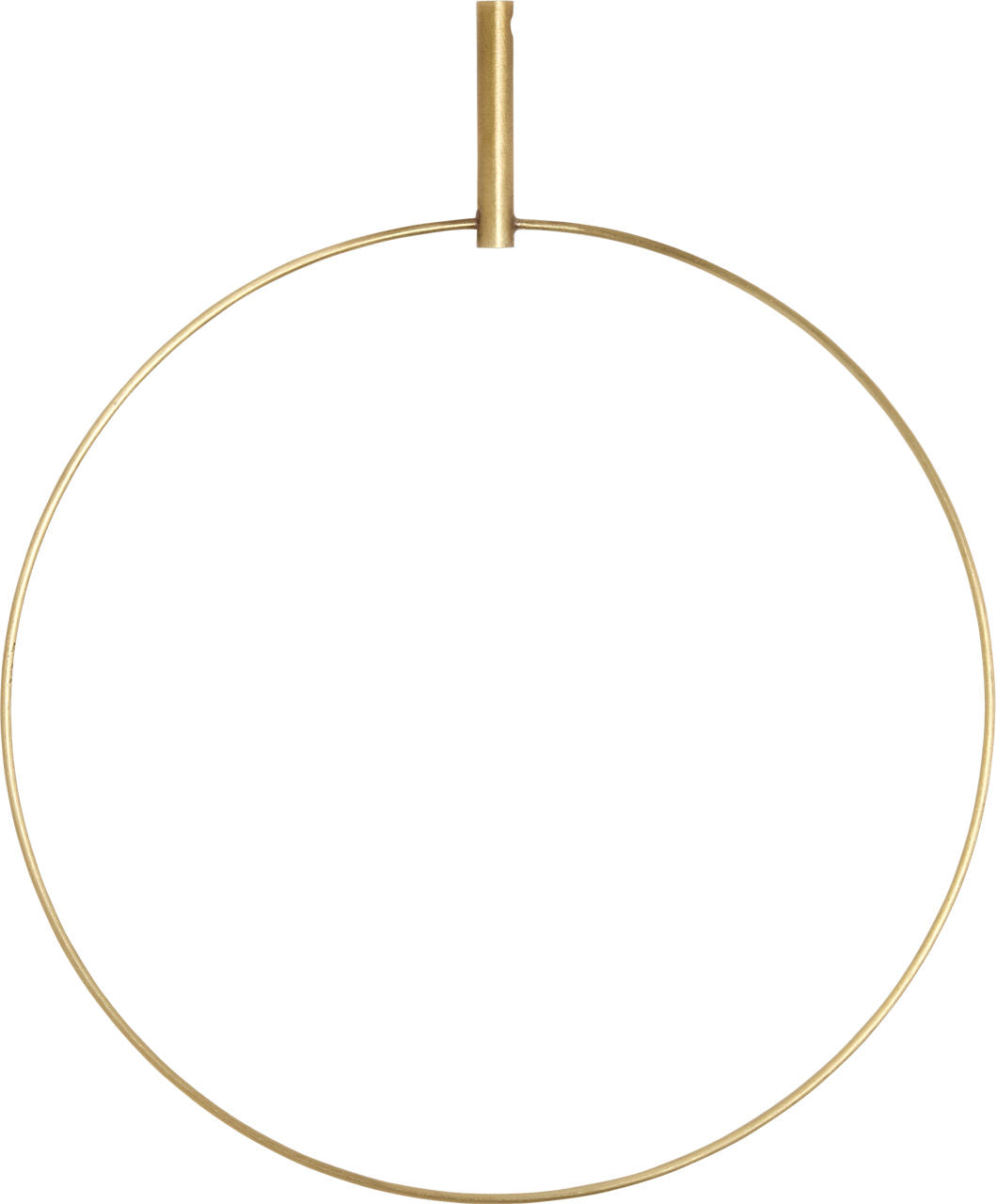Trellis Round Pendant Accs Round Natural Brass