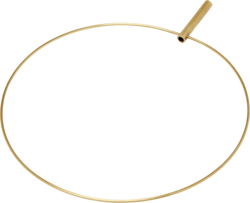 Trellis Round Pendant Accs Round Natural Brass