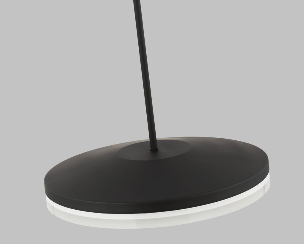 Wyatt Large Pendant Nightshade Black 3000K 90 CRI integrated led 90 cri 3000k 120v-277v unv