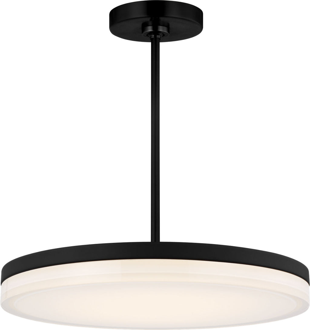Wyatt Large Pendant Nightshade Black 3000K 90 CRI integrated led 90 cri 3000k 120v-277v unv