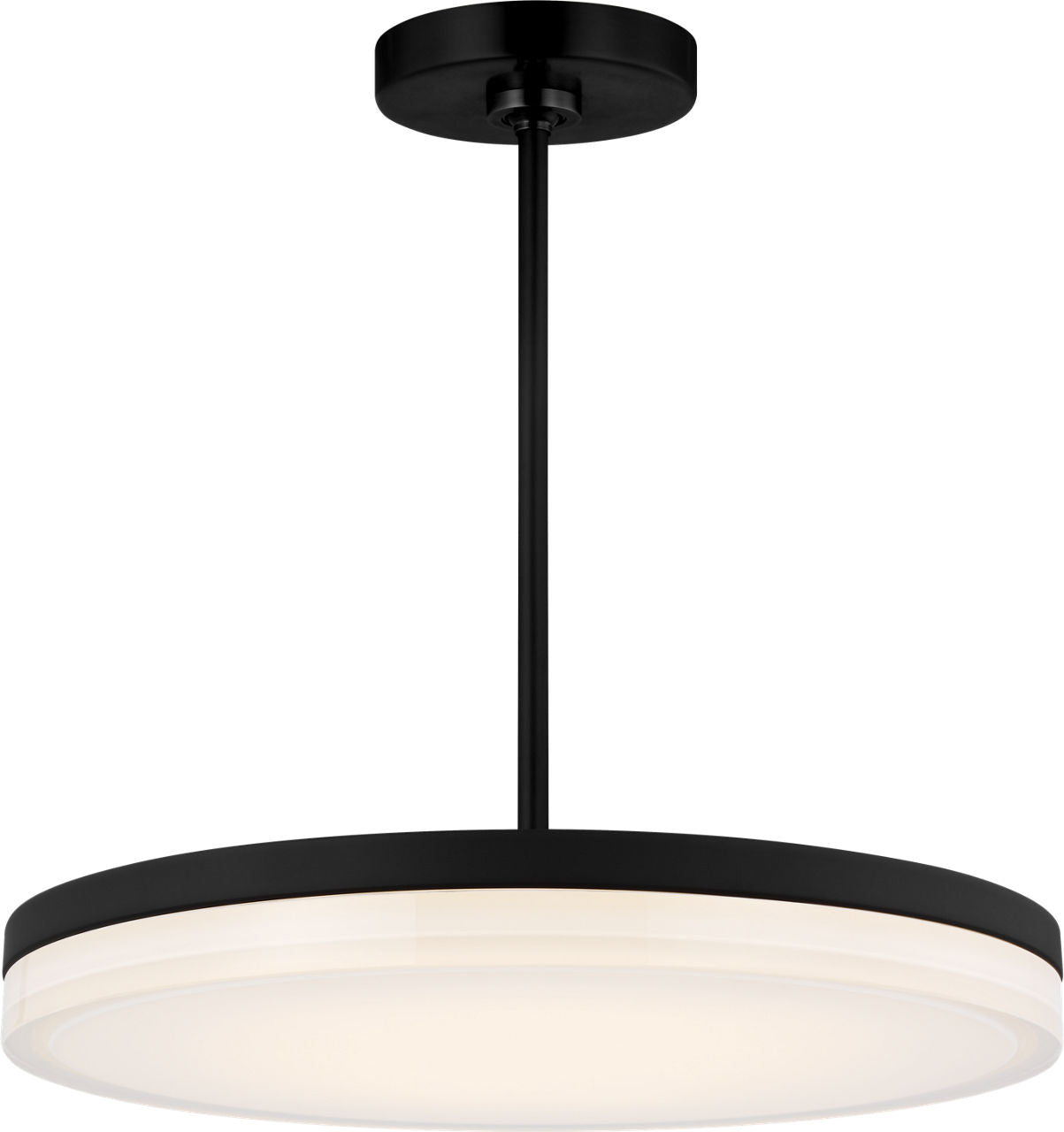 Wyatt Large Pendant Nightshade Black 3000K 90 CRI integrated led 90 cri 3000k 120v-277v unv