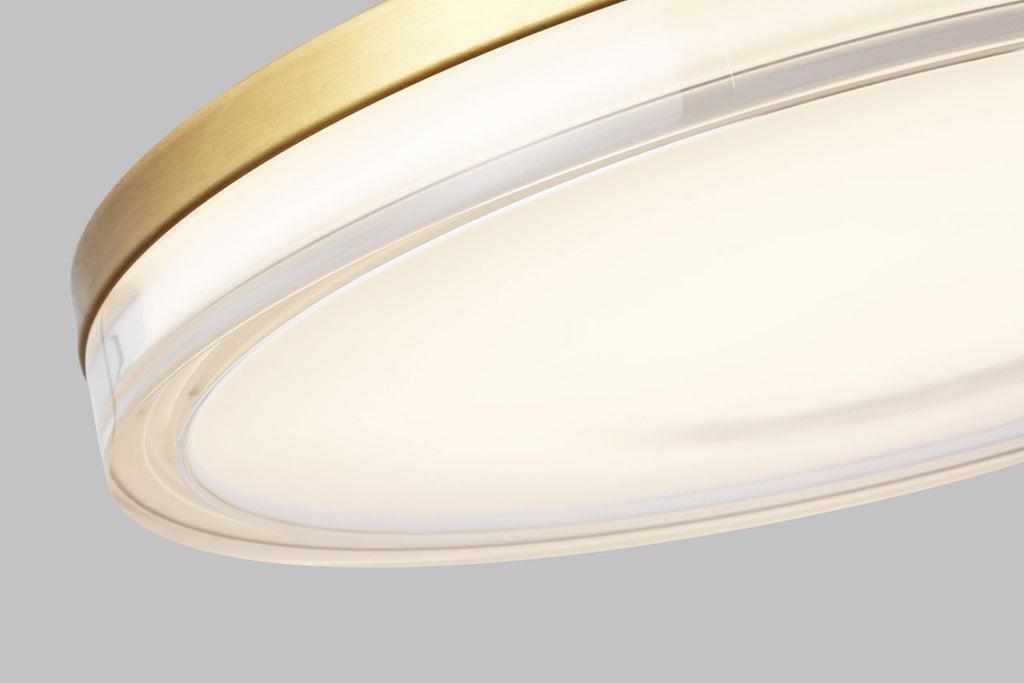Wyatt Large Pendant Natural Brass 3000K 90 CRI integrated led 90 cri 3000k 120v-277v unv