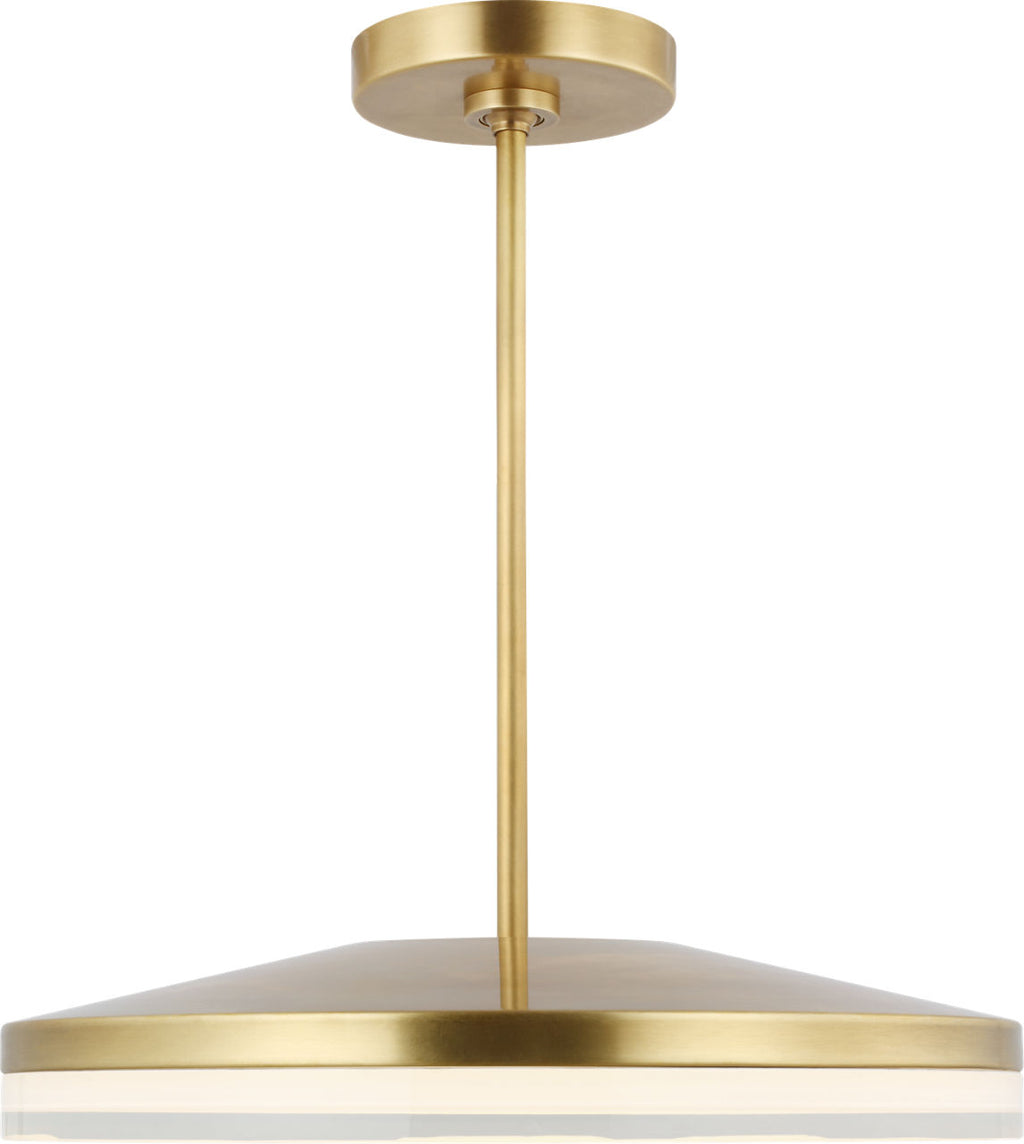 Wyatt Large Pendant Natural Brass 3000K 90 CRI integrated led 90 cri 3000k 120v-277v unv