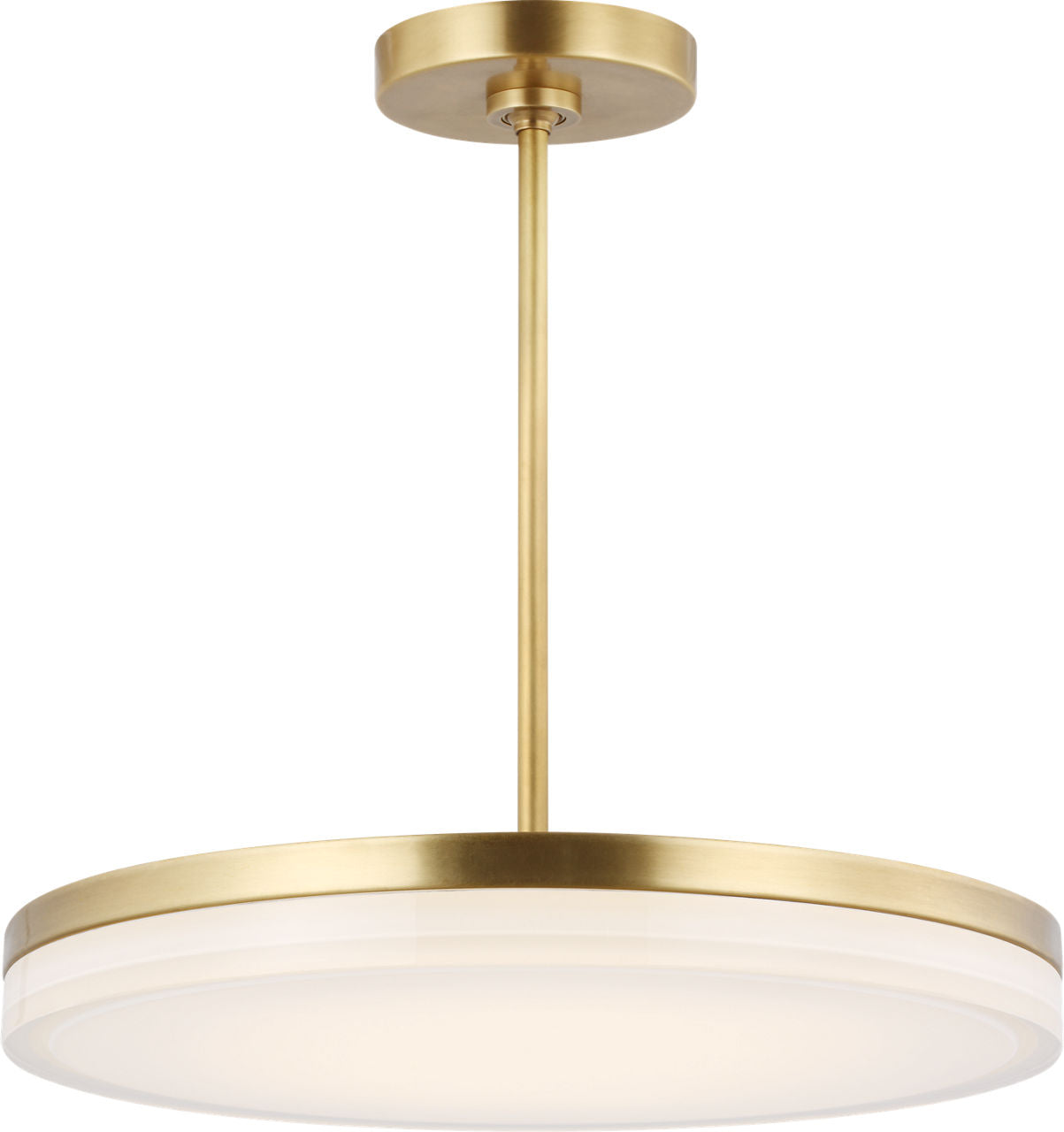 Wyatt Large Pendant Natural Brass 3000K 90 CRI integrated led 90 cri 3000k 120v-277v unv