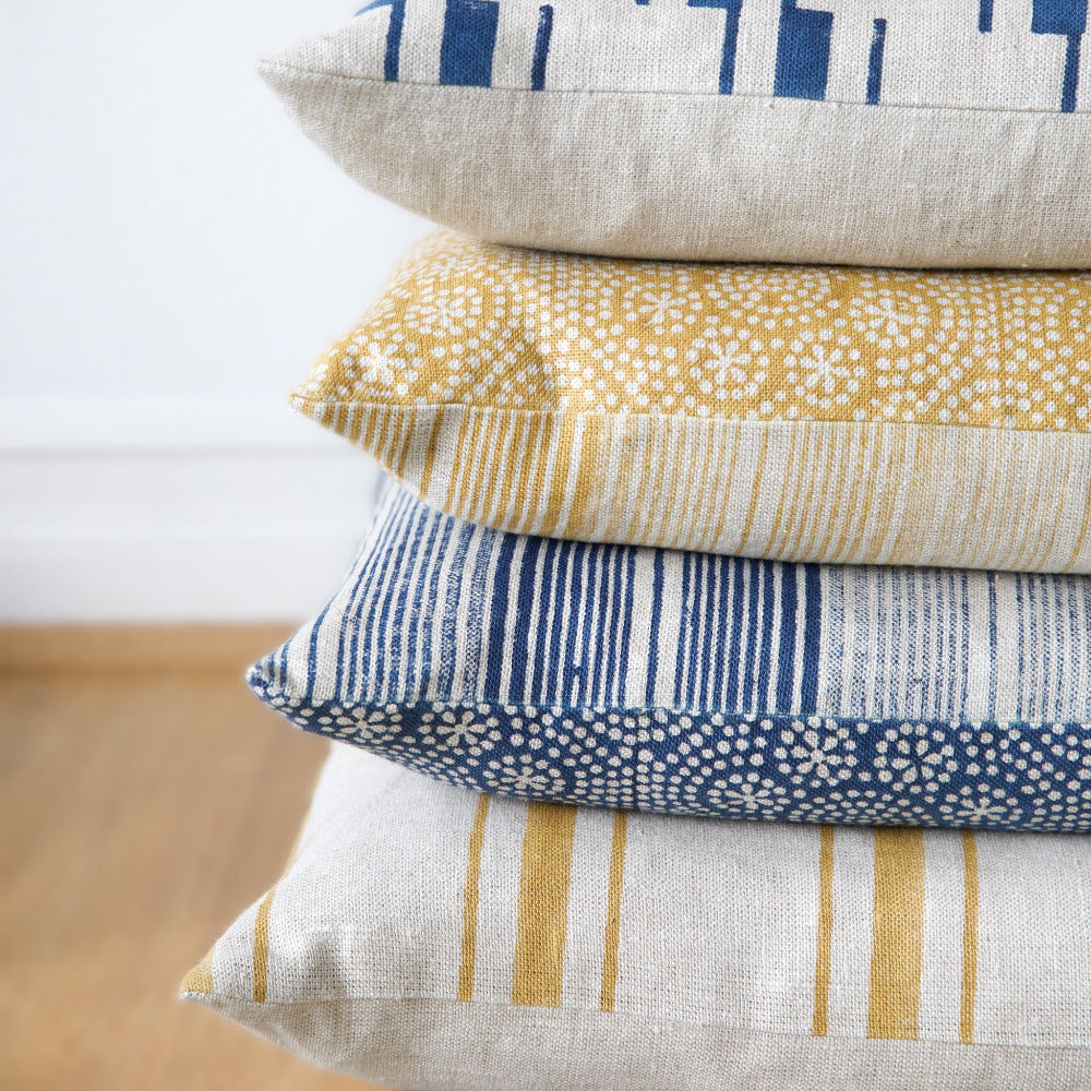 Wisteria Mustard Pillow