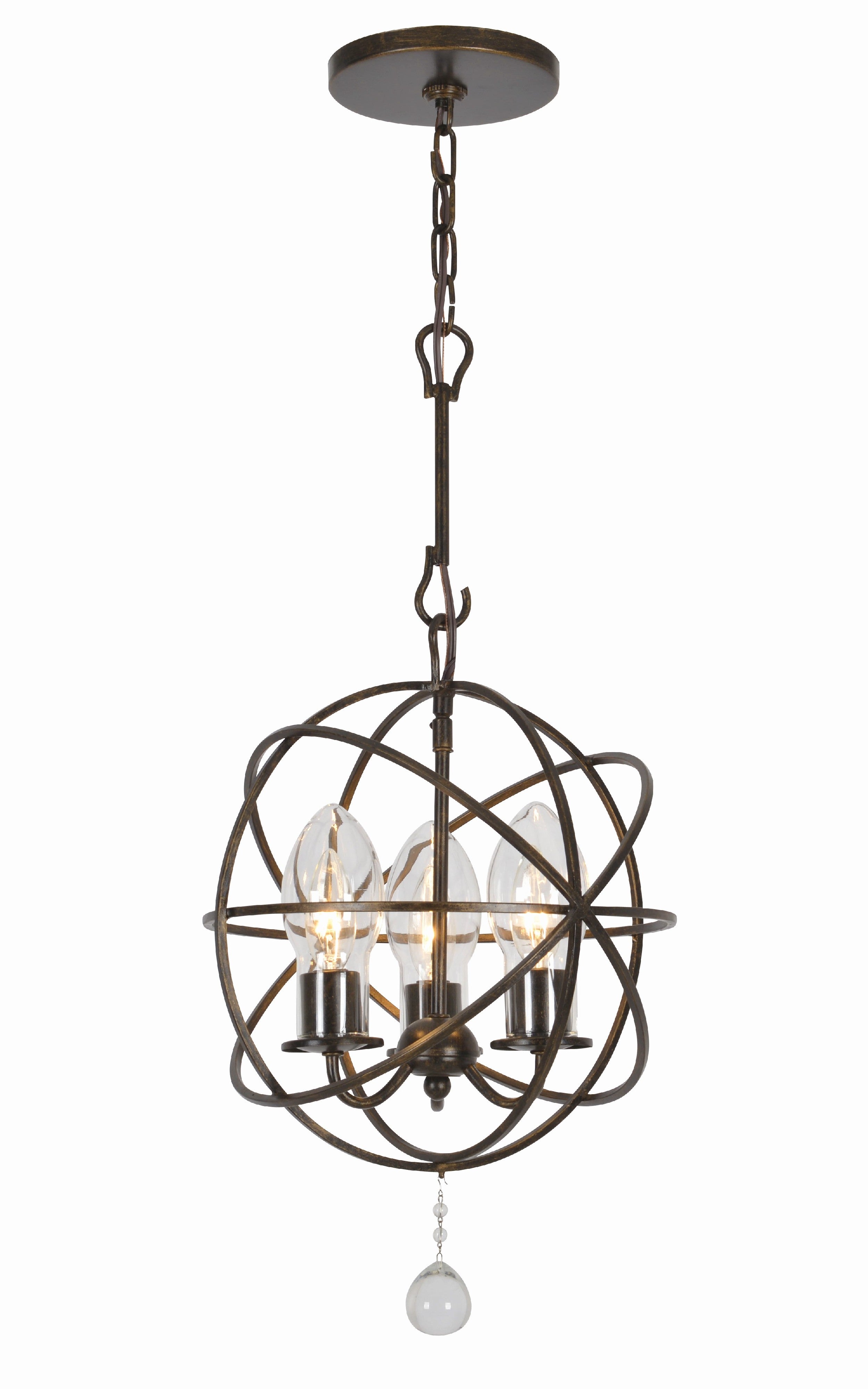 Solaris 12'' English Bronze Outdoor Chandelier