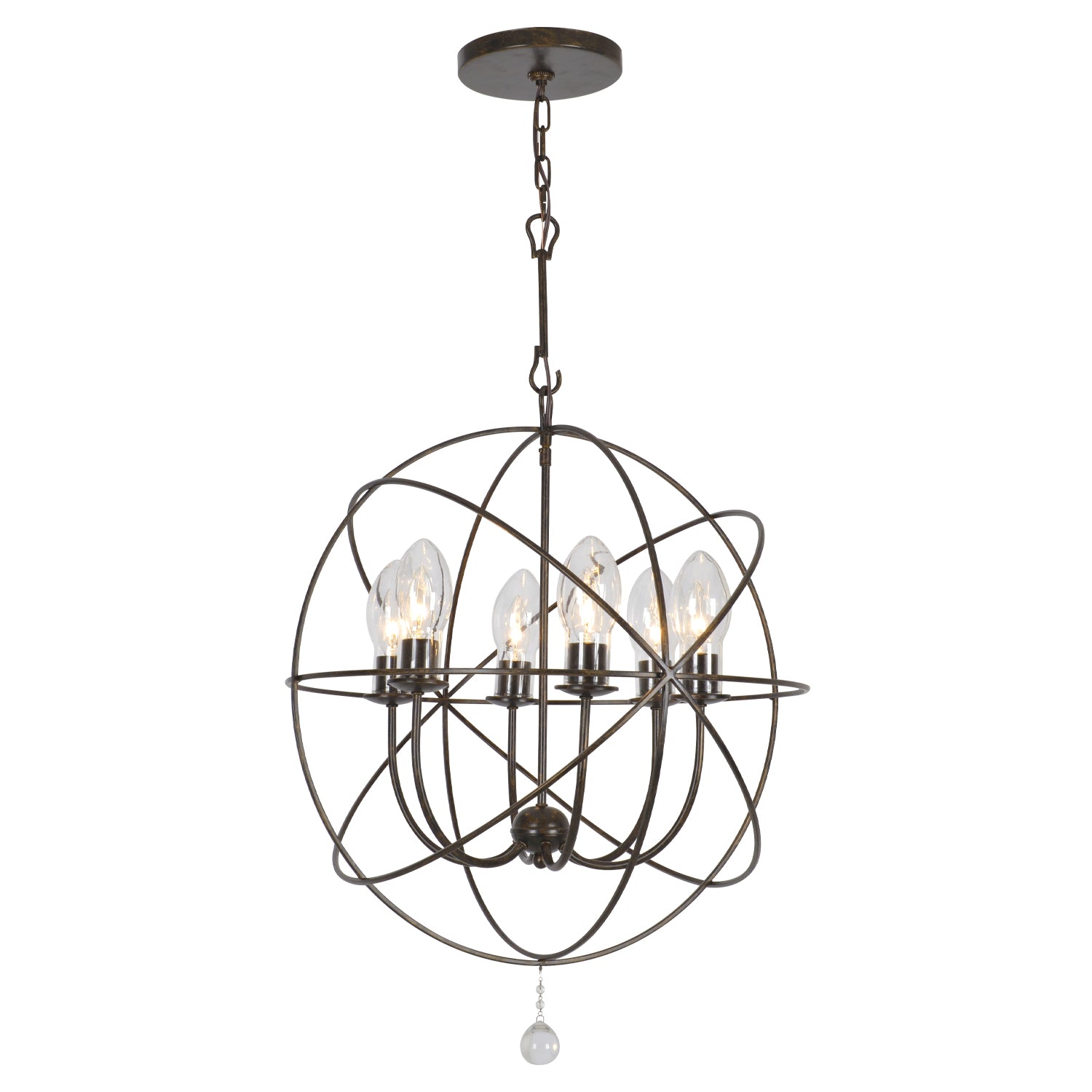 Solaris 28.5'' English Bronze Outdoor Chandelier