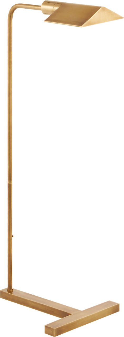 William Pharmacy Floor Lamp | Hand-Rubbed Antique Brass