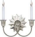 Huntingdon Double Sconce | Polished Nickel and Crystal