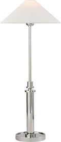 Hargett Buffet Lamp | Polished Nickel | Linen Shade