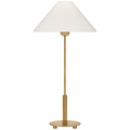 Hackney 24" Cordless Buffet Lamp | Hand-Rubbed Antique Brass | Linen Shade