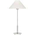 Hackney 24" Cordless Buffet Lamp | Polished Nickel | Linen Shade