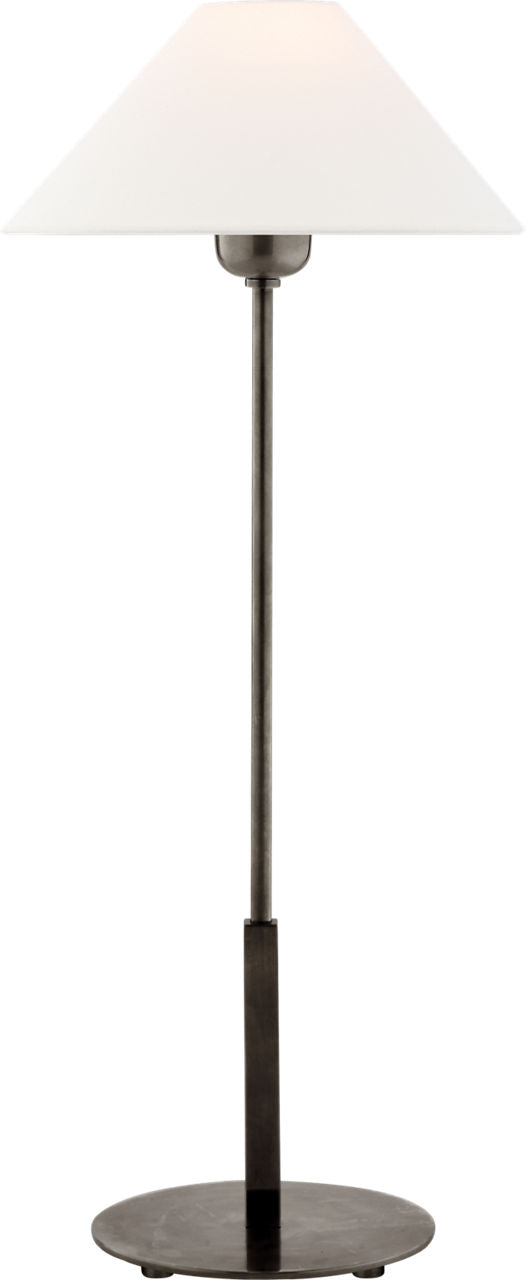 Hackney Table Lamp | Bronze | Linen Shade