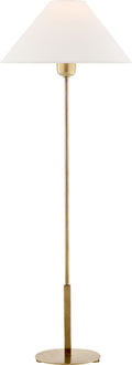 Hackney Buffet Lamp | Hand-Rubbed Antique Brass | Linen Shade