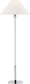 Hackney Buffet Lamp | Polished Nickel | Linen Shade