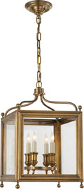Greggory Small Lantern | Hand-Rubbed Antique Brass