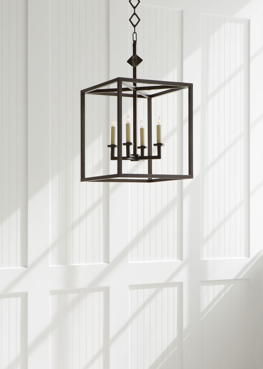 Bastien Lantern Aged Iron