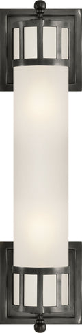 Openwork Medium Sconce | Bronze | Frosted Glass
