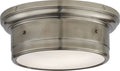 Siena Small Flush Mount | Antique Nickel | White Glass