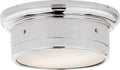 Siena Small Flush Mount | Chrome | White Glass