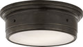 Siena Large Flush Mount | Bronze | White Glass