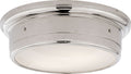 Siena Large Flush Mount | Chrome | White Glass