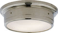 Siena Large Flush Mount | Polished Nickel | White Glass