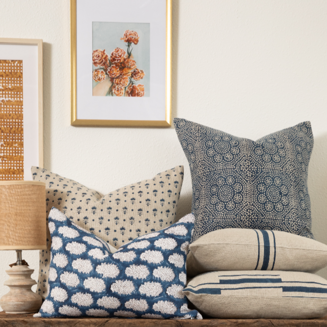Dunes Indigo Pillow