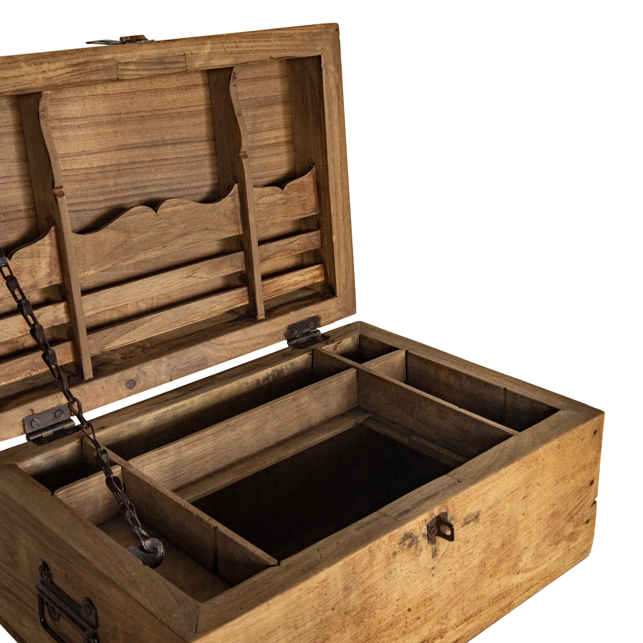 Vintage Bleached Box with Interior Cubby