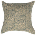 Sicily Teal on Natural Pillow
